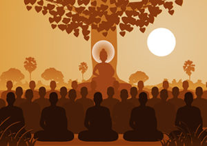 The buddha and students